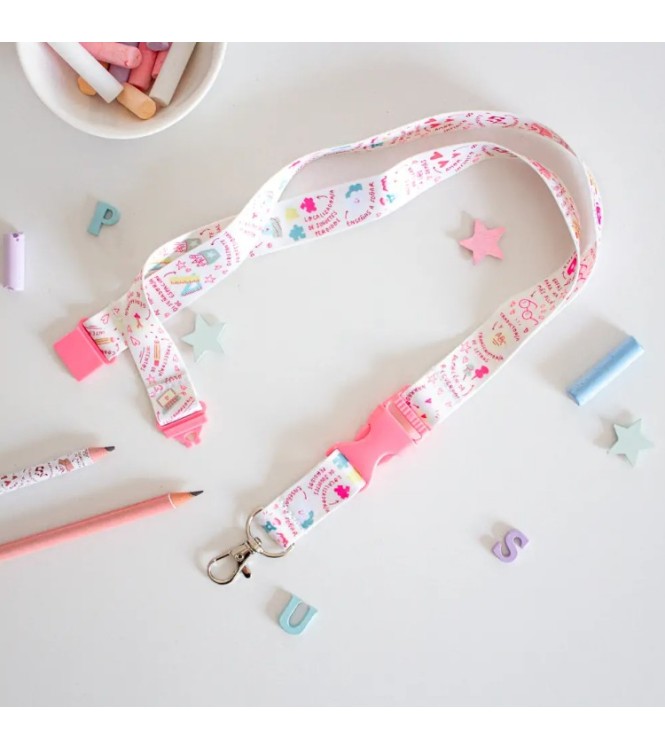 LANYARD  COSAS DE COLE (rosa suave)